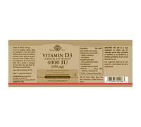 Solgar Vitamina D3 4000 Ui 100 Mcg 120 Unità Brown