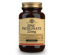 Solgar Zinc Picolinate, zinco picolinato, 22 mg, 100 compresse