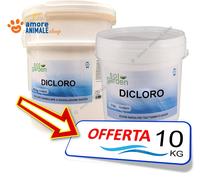 SolGarden CLORO Granulare → 10 Kg DICLORO 56% Rapido Acqua Piscina