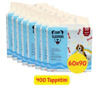 SOLI 400 TAPPETINI ASSORBENTI 60X90 PIPI DEL CANE CUCCIOLI E ADDESTRAMENTO CANI