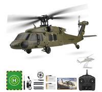 SOLIAXDIY WL K170 RC elicottero, scala 1:28 BK Hawk UH-60L 4CH Flybarless telecomando elicottero modello con motore brushless e mantenimento dell'altitudine, per adulti e principianti