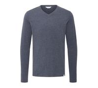 Solid Beda - Maglietta da uomo a maniche lunghe, con scollo a V, Insignia Blue Melange (8991), L