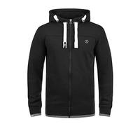 Solid BenjaminZip Felpa con Cappuccio Giacca Tuta da Uomo con Cappuccio Stampa, Taglia:S, Colore:Black (9000)