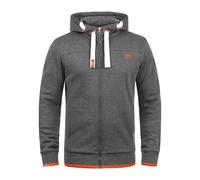 Solid BenjaminZip Felpa con Cappuccio Giacca Tuta da Uomo con Cappuccio Stampa, Taglia:S, Colore:Grey Melange (8236)