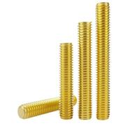 Solid Brass Threaded Bar Studding Rod M10 | Pack of 4, Corrosion Resistant for Engineering, Plumbing, Electrical & DIY Projects(M10x70)