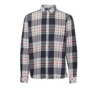 !Solid Camicia 'Esdras' blu notte / rosso fuoco / bianco Uomo !Solid XXL