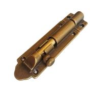 Solid Cast Brass Barrel Bolt, Antique Brass Door Slide Latch Lock, Heavy Duty Gate Sliding Bolt Latch xi