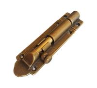 Solid Cast Brass Barrel Bolt, Antique Brass Door Slide Latch Lock, Heavy Duty Gate Sliding Bolt Latch