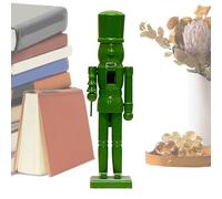 Solid Color Nutcracker Centerpieces - Wooden Holiday Ornament with Classic Puppet Design | Traditional Nutcracker Toy Decoration for Christmas Home Bookshelf Fireplace Entryway Living Room Décor