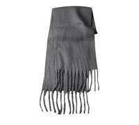 Solid Color Scarf With Lazy Style Soft And Solid Color Big Pull Warm Scarf Bianco Sciarpa Donna Maglia, grigio scuro, A