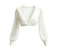 Solid Color Short Sleeve Top Inner Wear Casual Fashion Tee (White, L)