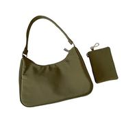 Solid Color Shoulder Bag for Woman Stylish Underarm Wirh Small Nylon Armpit Shopping Simple Handbag Women Fashion Armpit Nylon Underarm Solid Color Shoulder