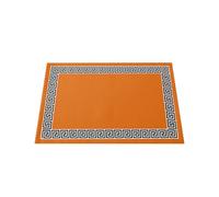Solid Color Simple Chinese Pattern Kitchen Dining Table Decor 4/6pcs Placemat Heat Resistant Linen Tableware Pads Mats per Cucina Domestica Ristoranti e Hotel(Type 5,4pcs)