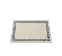 Solid Color Simple Chinese Pattern Kitchen Dining Table Decor 4/6pcs Placemat Heat Resistant Linen Tableware Pads Mats per Cucina Domestica Ristoranti e Hotel(Type 3,6pcs)