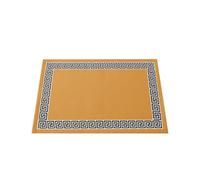 Solid Color Simple Chinese Pattern Kitchen Dining Table Decor 4/6pcs Placemat Heat Resistant Linen Tableware Pads Mats per Cucina Domestica Ristoranti e Hotel(Type7,6pcs)