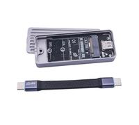 Solid Disk Enclosure Caso USB3.2 Gen2x2 20Gbps Due Protocolli Scatola Adattatore Disco Solido Esterno Per 2242/2280 Opzione Alluminio Shell