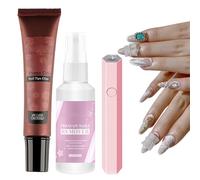Solid Gel Nail Glue, Forte Solid Nail Glue, Powerful Nail Glue, Press On Nails Glue, Multifunctional Nail Remover Spray, Fake Nails Remover, Solid Nail Glue For Press Ons