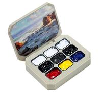 Solid Gel Nail Polish Pallet, Rainbow Solid Polish Set, 3,43 pollici Decorative Women Manicure Glue for Creating Beautiful Designs Long Lasting Art Kit 9 x 2,5 g
