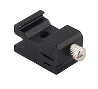 Solid Metal Flash Hot Shoe Mount Adapter, Adjustable Lock with 1/4 Inch Thread for Camera Bracket, Microphone, LED Light (Not Fit Flash)