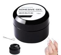 Solid Nail Glue Gel - Press On Nail Adhesive for Artificial Nails | 10ml Clear Formula with Long Lasting Bonding, Strong Grip for Nails Tips, DIY Manicure Accessory for Home Salon Use