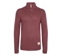 Solid Petro Maglione in Maglia Grossa Pullover Maglieria da Donna con Collo AltoStampa, Taglia:XL, Colore:Wine Red Melange (8985)