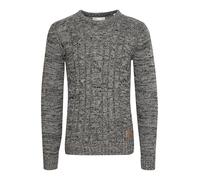 Solid Philemon Maglione in Maglia Grossa Pullover Maglieria da Uomo con Girocollo in Cotone 100%, Taglia:XL, Colore:Black (9000)