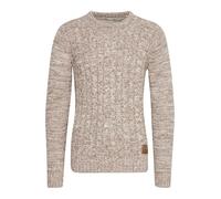 Solid Philemon Maglione in Maglia Grossa Pullover Maglieria da Uomo con Girocollo in Cotone 100%, Taglia:3XL, Colore:Dune (5409)