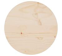 Solid Pine Wood Round Tavolo Top Ø 30 x 2,5 cm - Durevole Dining, Coffee, Oro Garden Table Surface - Perfect for Home Decor and Outdoor Use