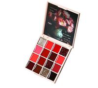 Solid Polish - 16 Color Cream Palette, Portable Solid Cream Polish Glue for Women| Girls, Professional Long-Lasting Manicure Set for Home and Salon