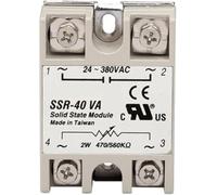 Solid State Relay SSR-10VA SSR-25VA SSR-40VA 10A 25A 40A Relais Regulator 24-380VAC Output SSR 10VA 25VA 40VA(SSR-40VA) Industrial Electrical Relays