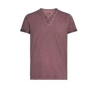 !Solid Tino T-Shirt A Maniche Corte Maglietta da Uomo con Collo A V in Cotone 100%, Taglia:M, Colore:Wine Red (0985)