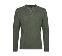 !Solid Tinox - Maglie a Manica Lunga con Collo A V da Uomo in Cotone 100%, Taglia:M, Colore:Climb Ivy (3785)