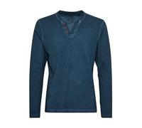 !Solid Tinox - Maglie a Manica Lunga con Collo A V da Uomo in Cotone 100%, Taglia:M, Colore:Insignia Blue (1991)