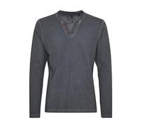 !Solid Tinox - Maglie a Manica Lunga con Collo A V da Uomo in Cotone 100%, Taglia:S, Colore:Dark Grey (2890)