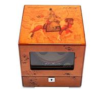 Solid Wood Automatic Watch Winder 2+0 Watches Storage Boxes Anti-Magnetization Mute Low Power Dust Quiet Motor 5 Rotation Modes (B)