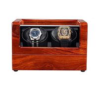 Solid Wood Automatic Watch Winder Soft Flexible Watch Pillow Quiet Motor Dual Power Supply 4 Rotation Mode Setting (4+0)