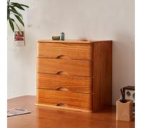 Solid Wood Desktop File Cabinet for Computer Accessories and Important Documents Office Storage Box with Drawers