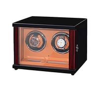 Solid Wood Watch Winder for Automatic Watch Silent R Touch Panel Display Screen Adjustable Watch Pillows for Man Wonen Watches(A-24+0