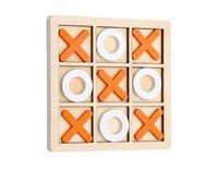 Solid Wooden Tic Tac Toe Board Game - Perfect for Family Fun and Backyard Entert