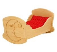 Solida culla per bambole completa di biancheria 933-3015