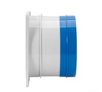 Solida valvola di backdraft in PVC per tubi rotondi impedisce il flusso d'aria inverso indesiderato nei sistemi di ventilazione della cucina e del bagno assicura una circolazione fluida Colore bianco
