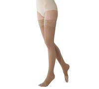 Solidea Autoreggenti punta aperta 140 den CAMEL MARILYN 140 Open Toe Calze a com