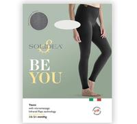 SOLIDEA Be You Tonic Leggins Trattamento Anticellulite Micromassaggiante Fumo 15/21 mmHg Art. 0602B5 Size M