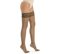 Solidea Marilyn 30 Den Calze Autoreggenti Velate Compressione 8 11mmHg 3ML Nero