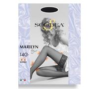 Solidea Calza autoreggente Marilyn 140 Sheer punta aperta, taglia 4XL
