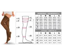 Solidea Calze ECRU 2° classe CATHERINE Ccl. 2 Punta aperta 25/32 mmHg Art. 0332B