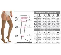 Solidea Calze per giarrettiera NATUR 1° classe CATHERINE Ccl. 1 18/21 mmHg Art.