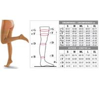 Solidea Calze per giarrettiera NATUR 1° classe CATHERINE Ccl. 1 Punta aperta 18/