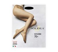 SOLIDEA Collant 70 den NERO a maglia liscia VENERE 70 sheer Calze a compressione graduata 12/15 mmHg Art. 016970 Tg. L