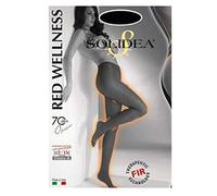 Solidea Red Wellness 70 Den Collant Opachi Compressione 12 15mmHg 4L Nero